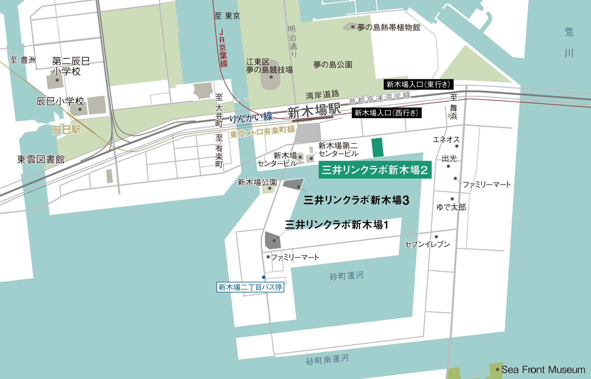 BioLabs Tokyo アクセス図